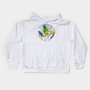 Pineapple Surfing Kids Hoodie